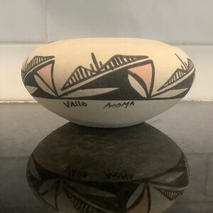 Acoma Pottery Vallo Rio Grande Stoneware Teton Native Candle